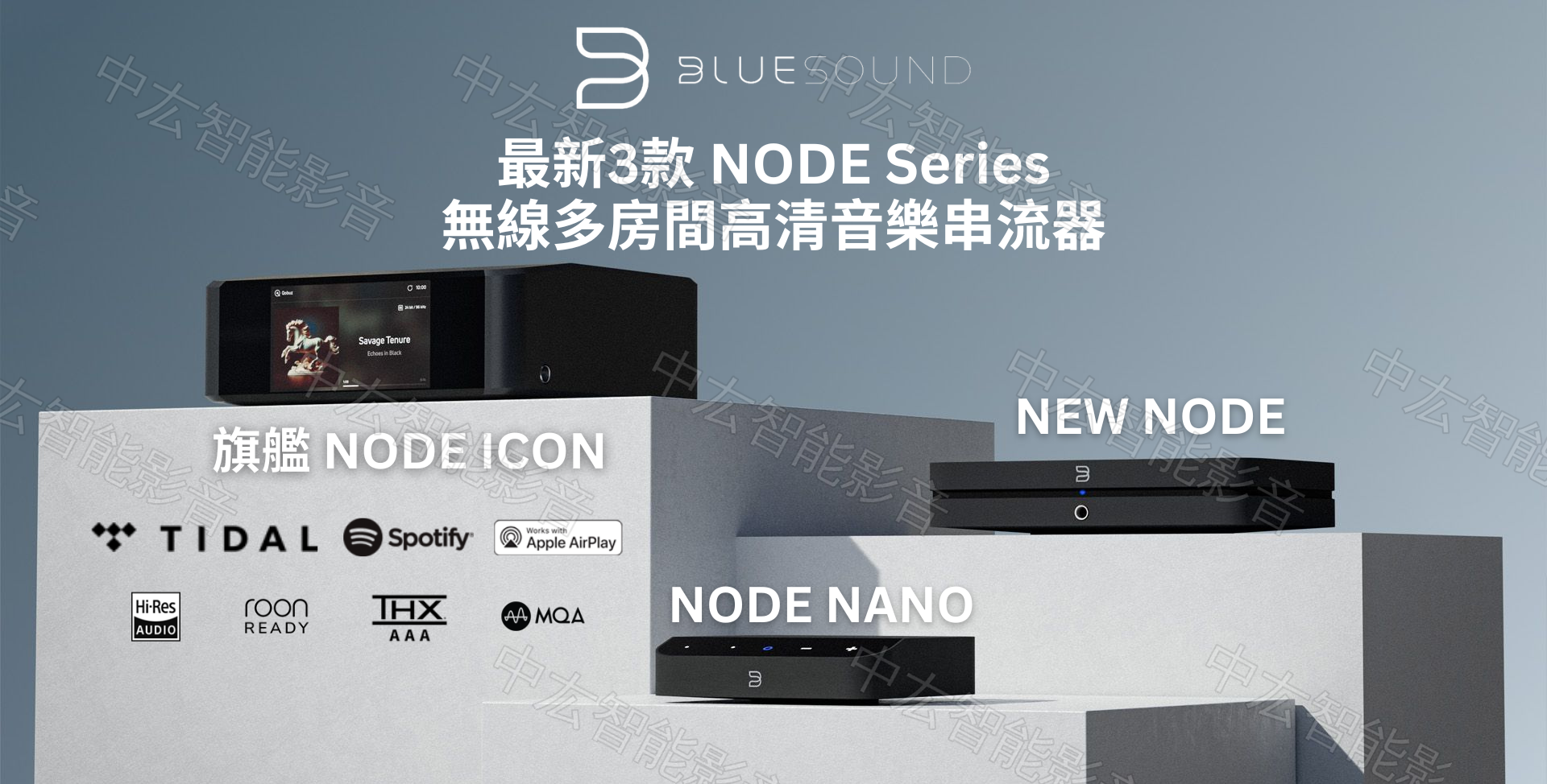 Bluesound 最新3款 NODE Series 无线多房间高清音乐流媒体播放器 Digital Music Streamer