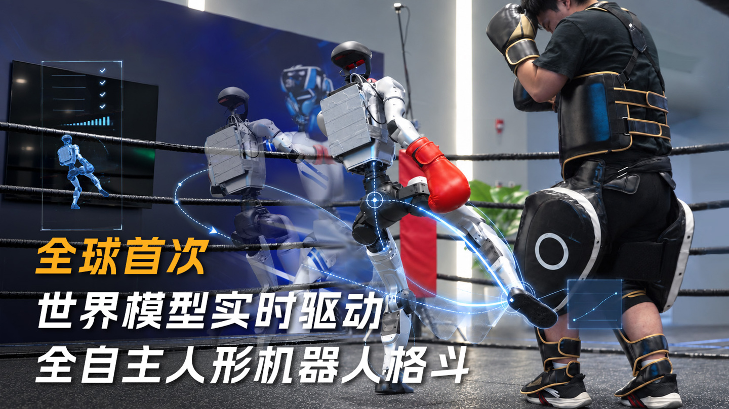 宇树科技展示世界模型驱动人形机器人格斗:具身智能从表演走向自主决策封面图